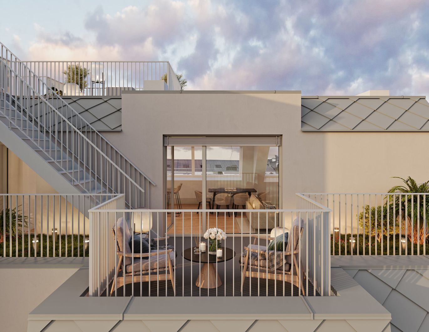 Exklusive Luxus-Dachgeschoßwohnung mit großzügiger Terrasse - Penthouse mit 2 Stellplätzen - zu kaufen in 1030 Wien