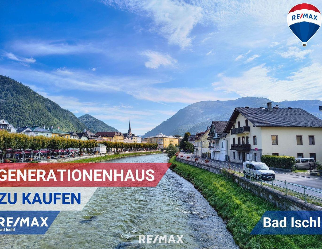 Große Stadtvilla mit Zweitwohnsitzmöglichkeit - traumhafte Zentrumslage direkt am Traunfluss