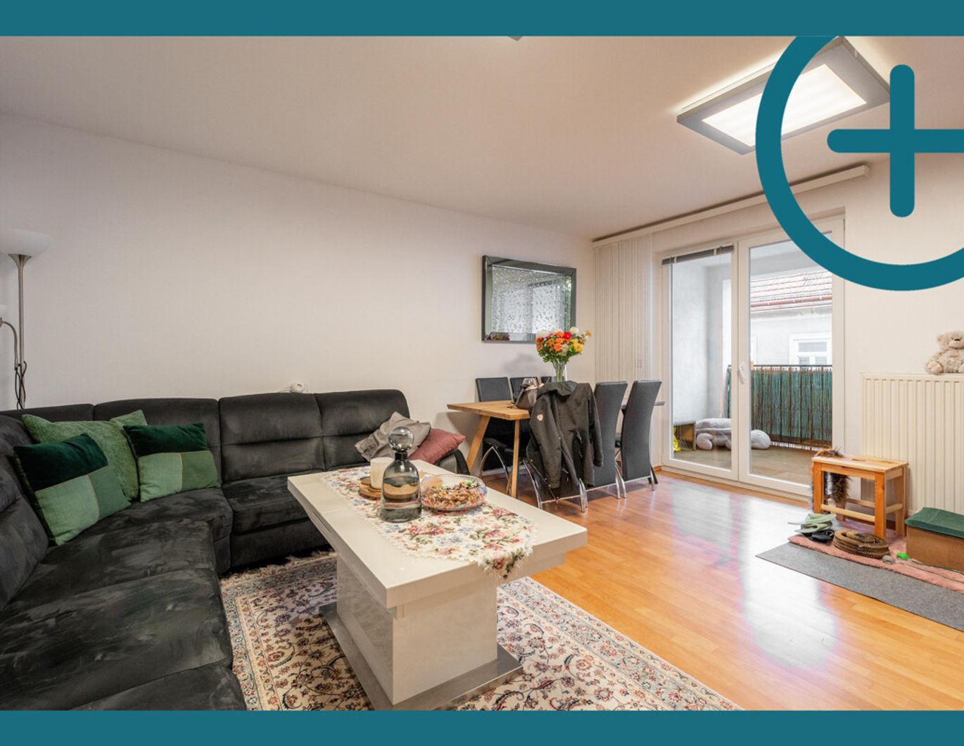 Gut geschnittene 3-Zimmer-Wohnung mit Loggia