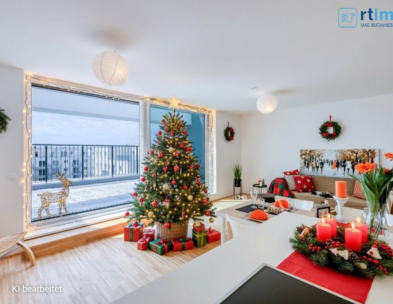 Fußball, Familie, Freizeit: 3-Zimmer Penthouse mit Traumterrasse, Fernblick und Klimaanlage