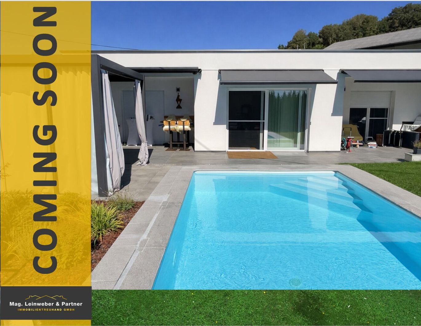 COMING SOON! Leistbarer Luxusbungalow Tiroler Style mit Pool, Gartenhaus, Pavillon, Doppelcarport und PV-Anlage der die Herzen hoher schlagen lässt Ampflwang am Hausruck