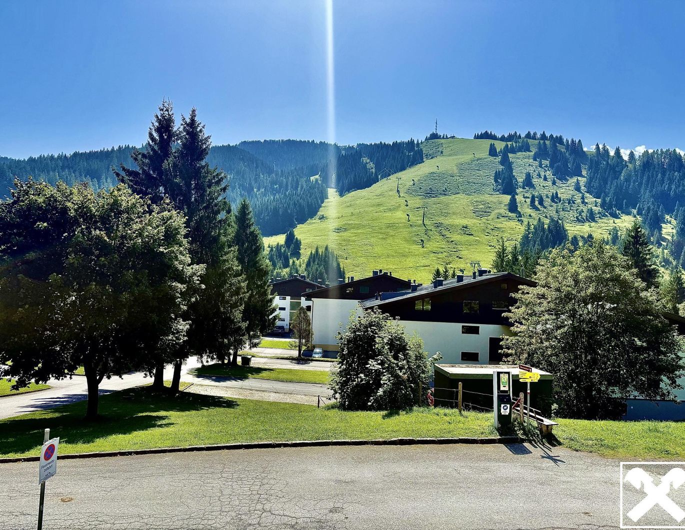 Ferienwohnung mit Blick auf die Skipiste im Hinterthal