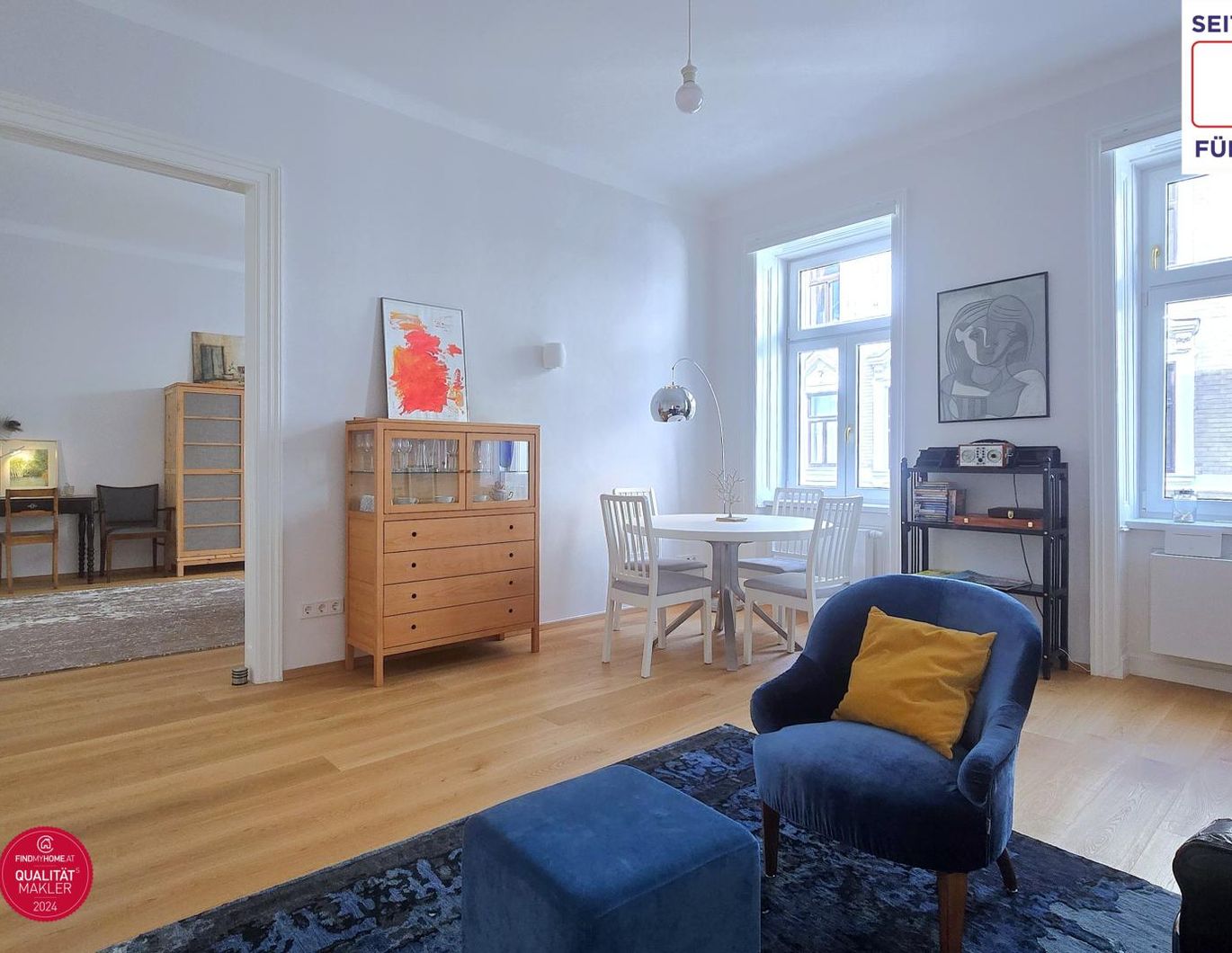 Kernsaniert & lichtdurchflutet - stilvolle Altbauwohnung im 8. Bezirk