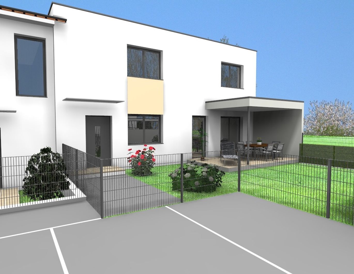 Einfamilienhaus in gekoppelter Bauweise - Wohnhausanlage Rohrbacher Straße - Top 6