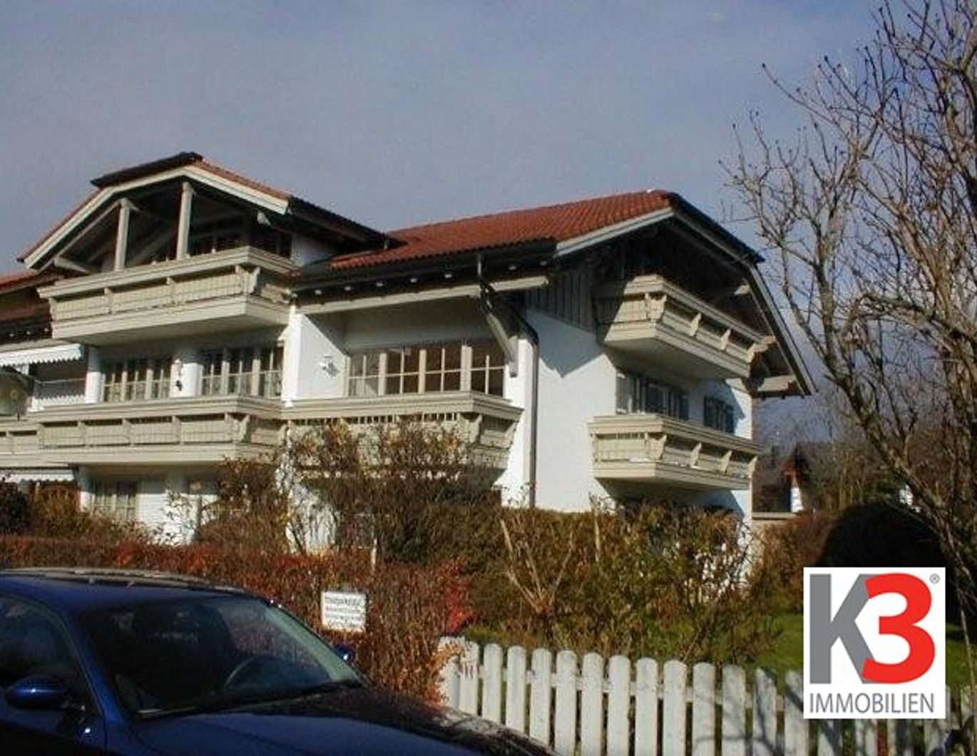 K3 - Sonnige 2-Zimmer-Wohnung mit 2 Balkone und Garage in Piding zu mieten!