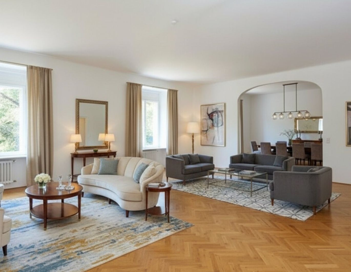 WOHNEN IM PALAIS /// REPRÄSENTATIVER, GROSSER WOHNBEREICH /// TOLLE AUFTEILUNG