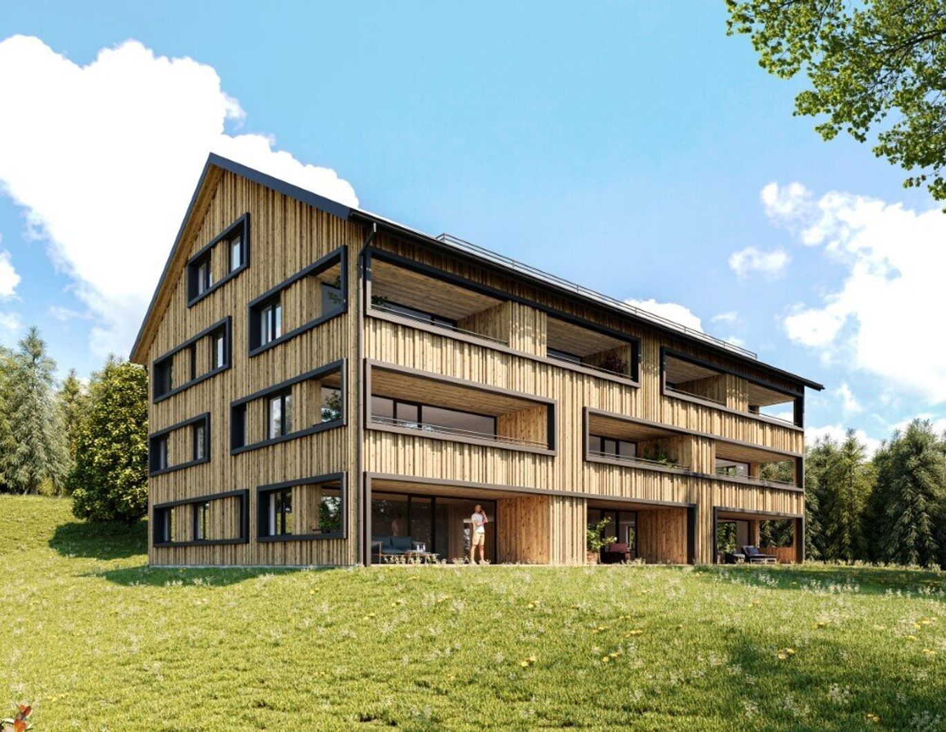 Exklusive 4-Zimmerwohnung mit Garten und Bergblick (NEUBAU)