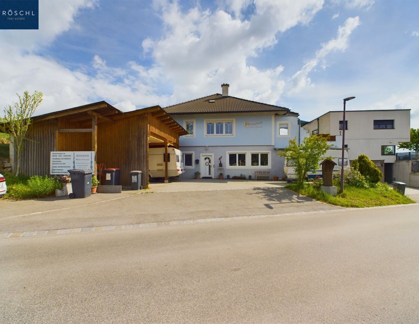 WACHAU Nähe Stift Göttweig - Eggendorf bei Paudorf - Einfamilienhaus mit Garten, Terrasse und Gewerbeflächen