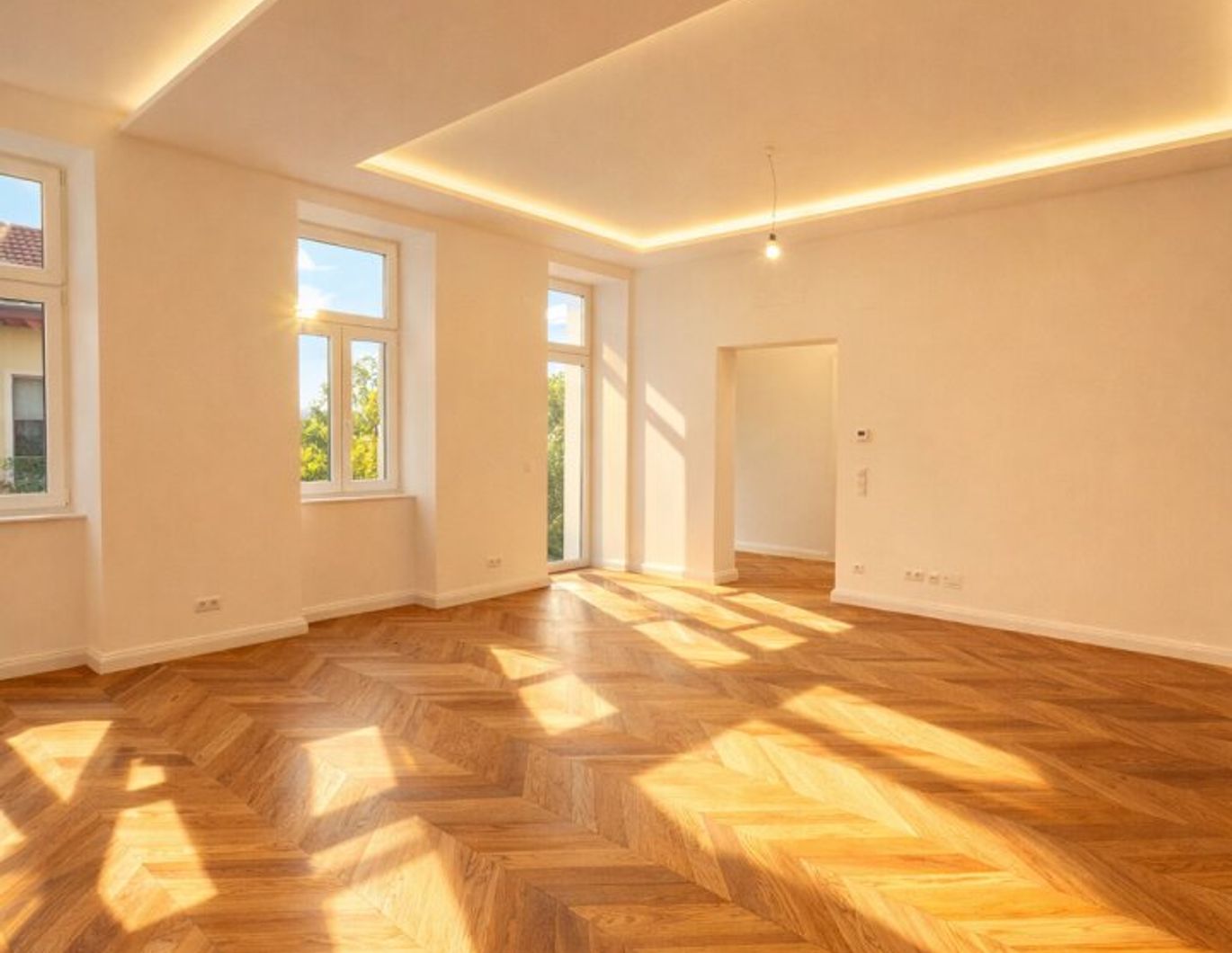 Luxuriöse Altbauwohnung mit zwei Balkonen in Toplage des 3. Bezirks