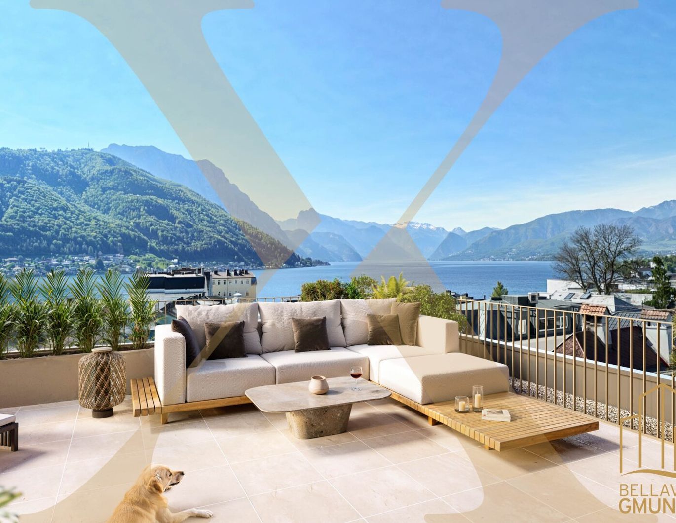 KLIMATISIERT! Hochwertige 3-Zimmer-Wohnung mit Dachterrasse und Traunseeblick in Gmunden zu verkaufen!