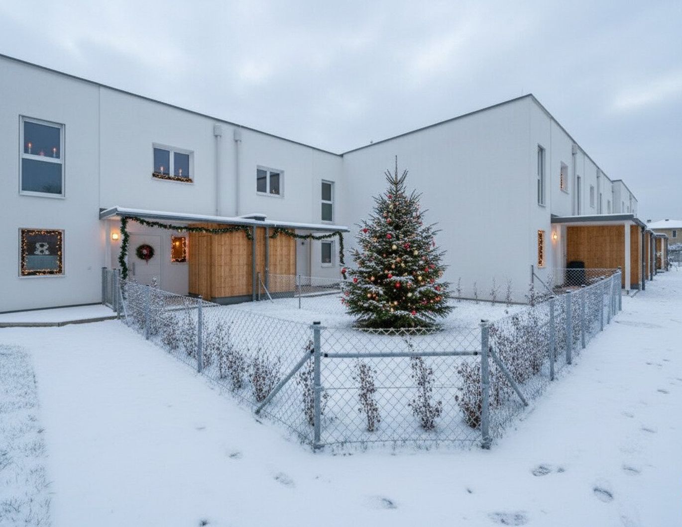 Familienglück im Grünen - nachhaltige Reihenhäuser am Kanal