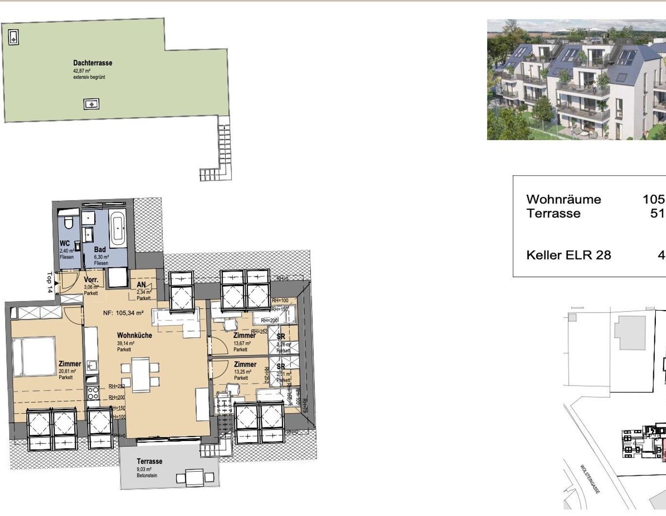 Neues Projekt in der Schwarzelackenau beim Marchfeldkanal - noch 18 Einheiten verfügbar!