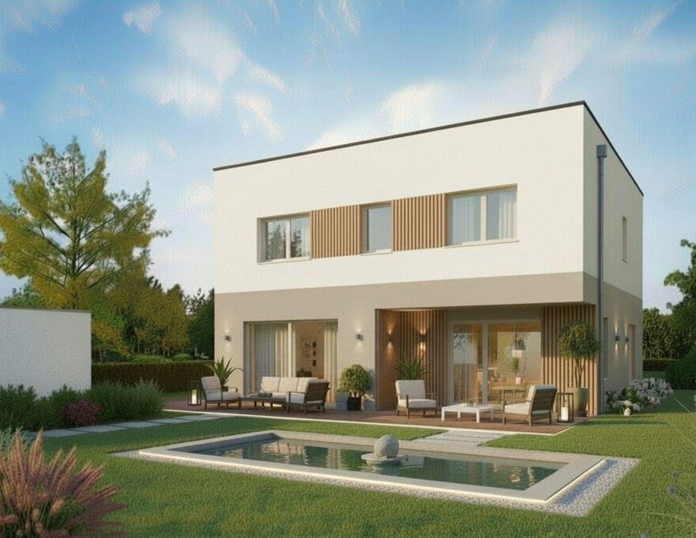 NEUBAU in Wilhering - Reith, exklusives Einfamilienhaus mit großer Garage - in wunderschöner Grünruhelage