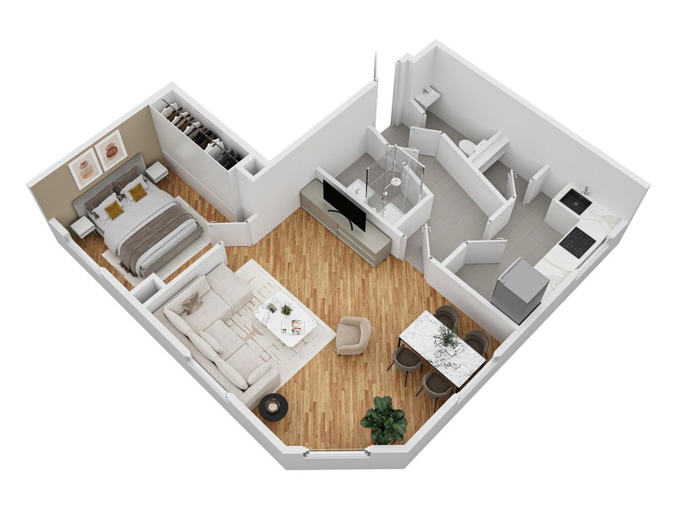 Komplett sanierte helle 2-Zimmer Wohnung in Graz von Privat