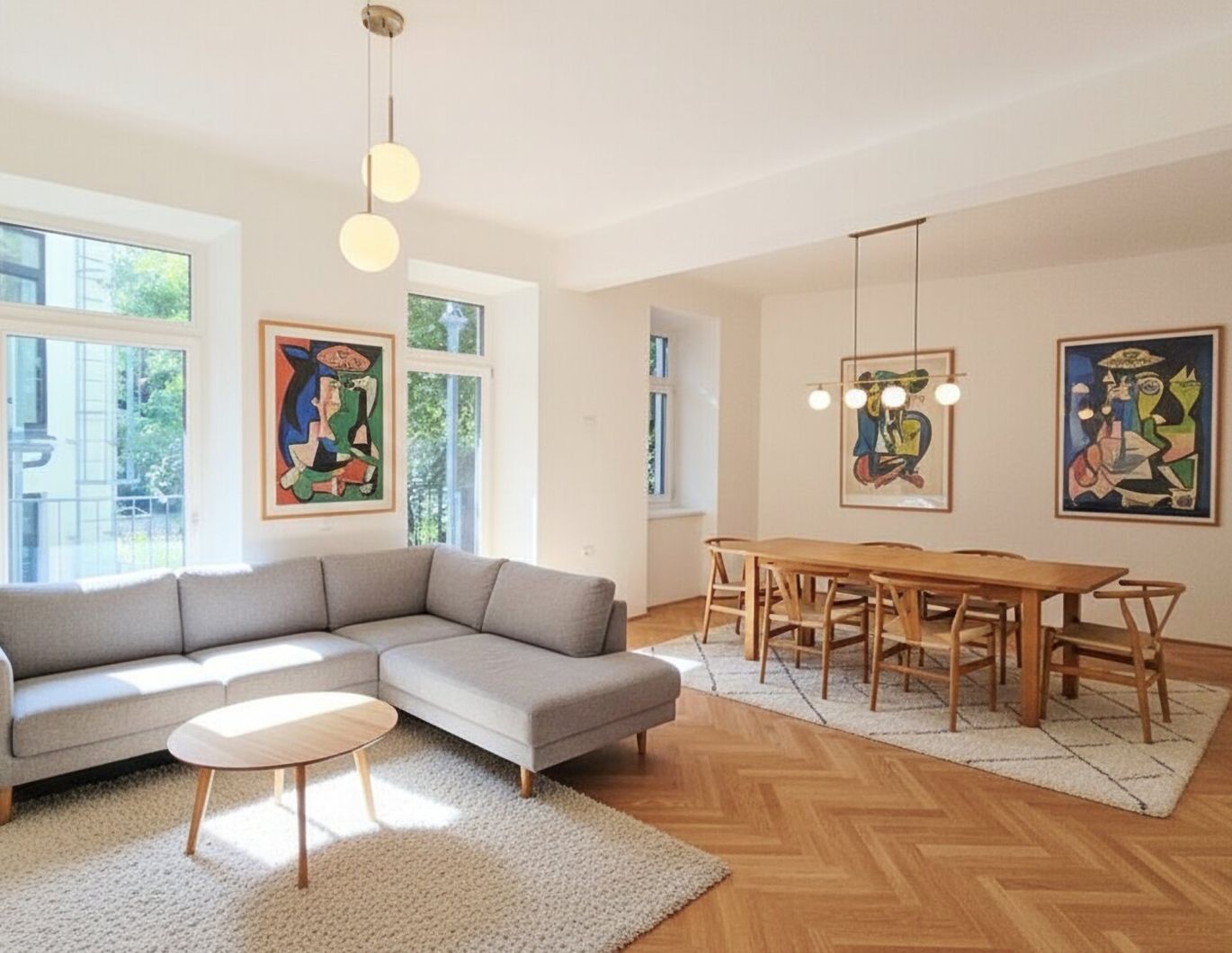 Erstbezug nach Generalsanierung - 3-Zimmer-Wohnung in direkter U-Bahn-Nähe - 12 m² Balkon - Hochparterre