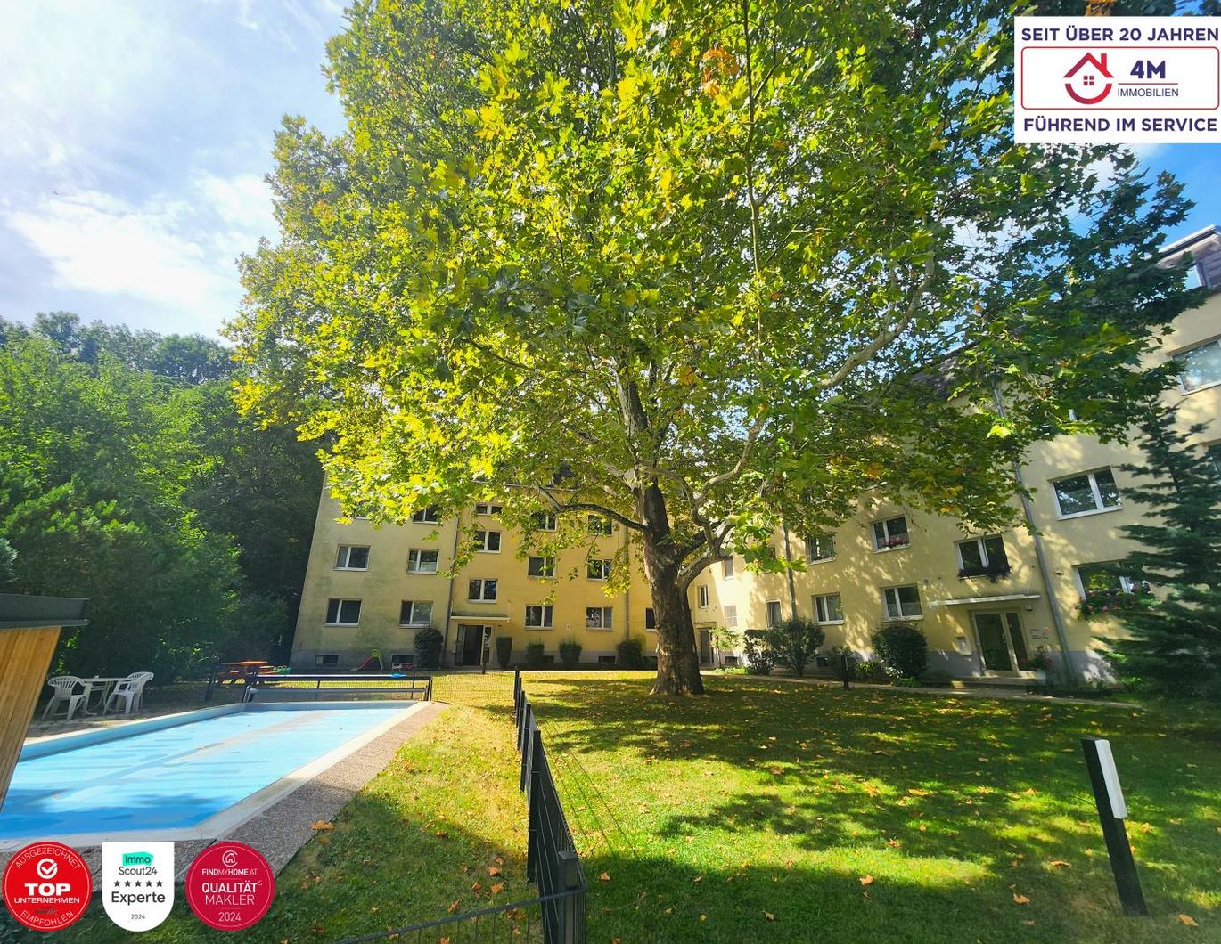 Neuwaldegg| 2-Zimmer-Wohnung mit Loggia & Poolbenützung in beliebter Grün-Ruhelage