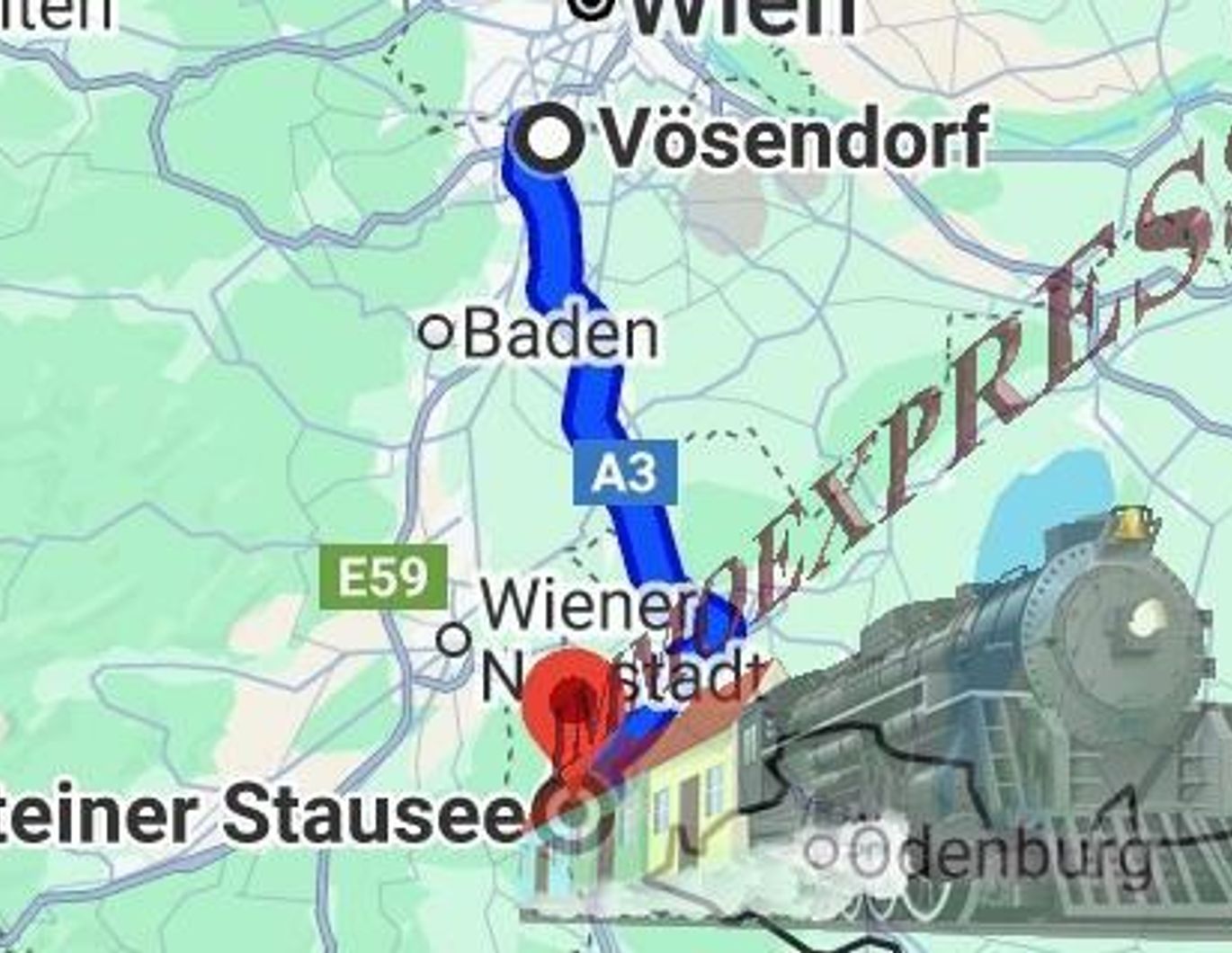 In 40 minuten der Stadt entflohen .....Stausee Forchtenstein
