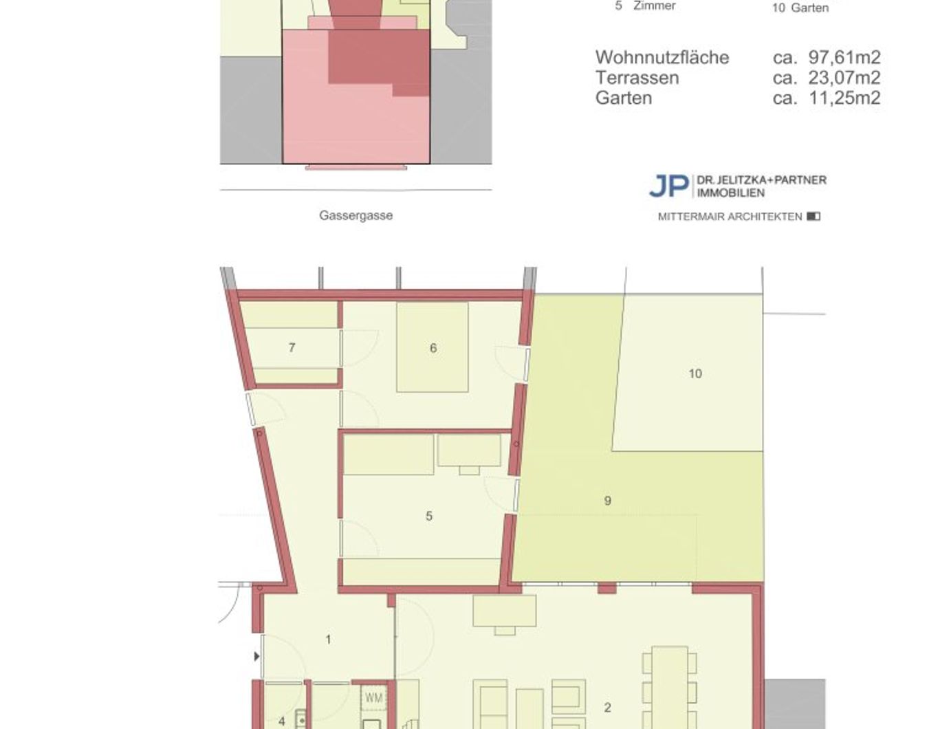 Wunderschöne 3-Zimmer Wohnung mit Garten