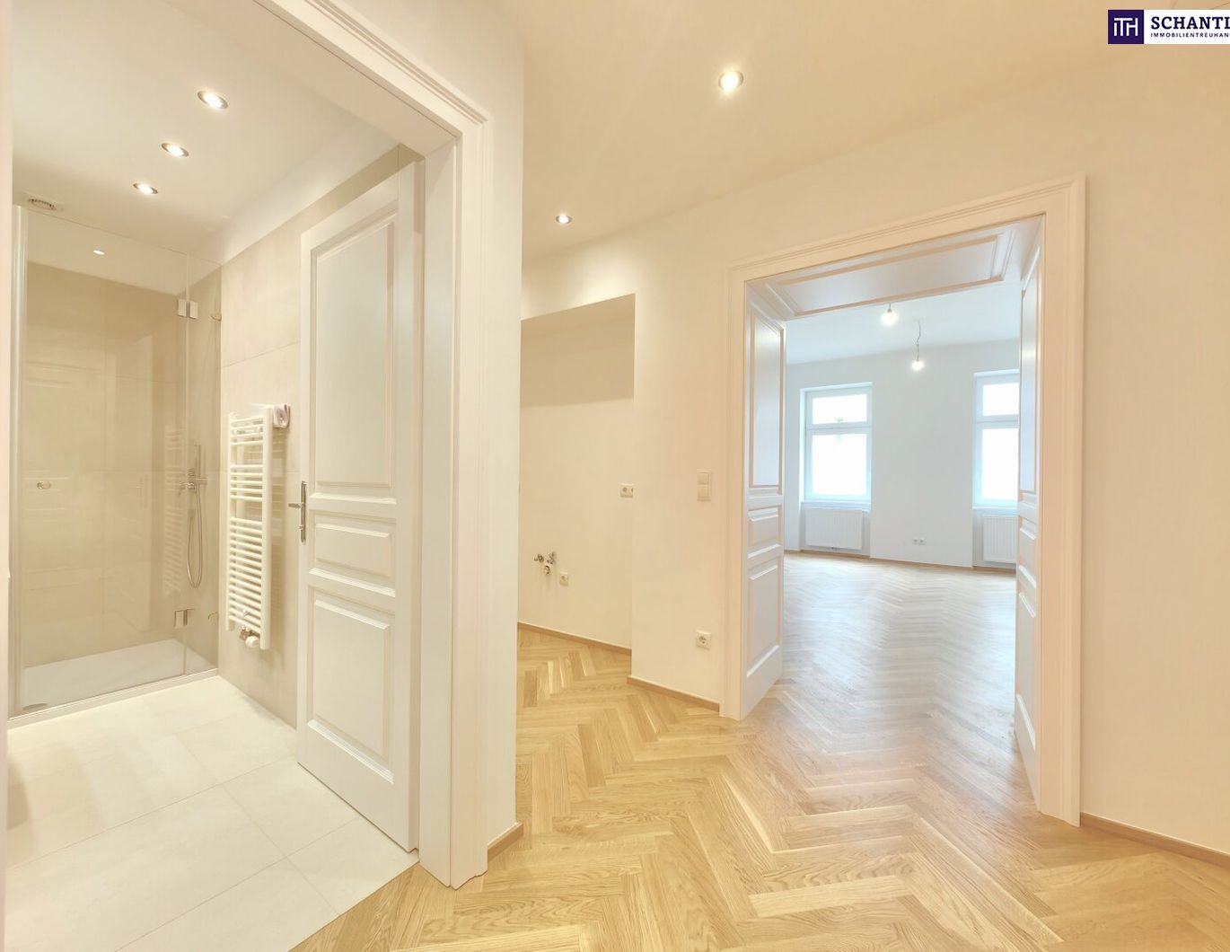 ++ MEIN GARTEN IST DER AUGARTEN ++ HELLE ALTBAUWOHNUNG + INNENHOFLAGE + Komplett saniert + befristet vermietet