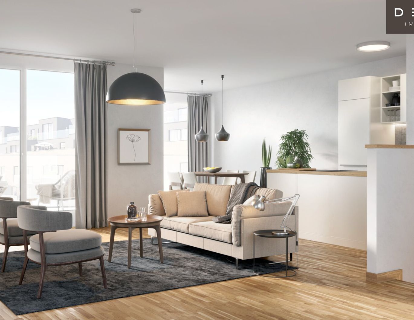 | AB SOFORT VERFÜGBAR | INNENHOFSEITIG | 2 ZIMMER | ASPERNSTRASSE U2 | NEUBAU | TERRASSE | TOP INFRASTRUKTUR