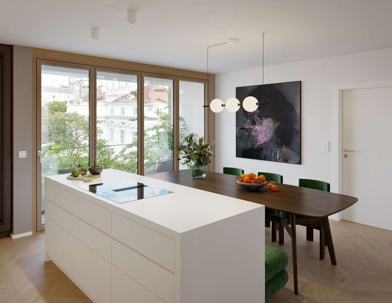 Großzügige Signature Wohnung inklusive Smart Home, Kühlung und mit Blick auf das Palais Schönburg