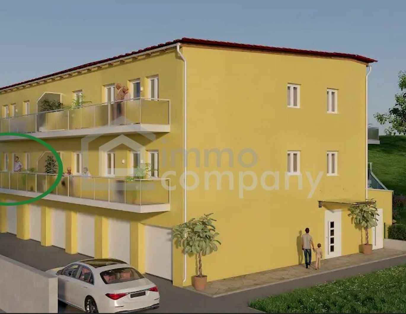 Alle ab 50+ aufgepasst! Barrierefreie 3-Zimmer-Wohnung in Eisenstadt: Erstbezug 2026 mit Balkon, Garten und Garage! (Top 2 - 1.OG - 81 m² )