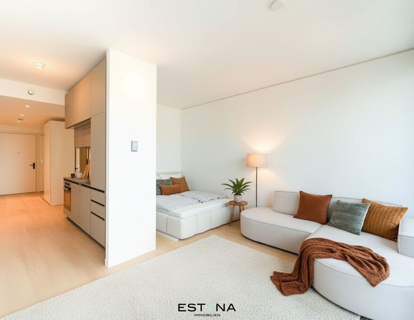 Voll möblierte Singlewohnung mit Concierge und Wellness - U1 Station