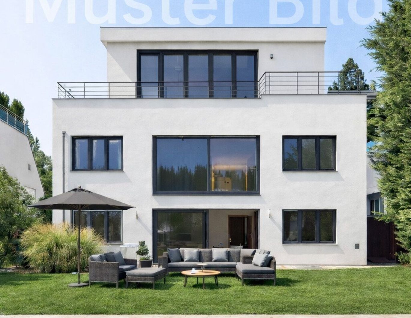 Moderne Villa mit Panorama-Stadtblick, Terrassen, Garten und Pool in der Bellevuestraße ,1190 Wien