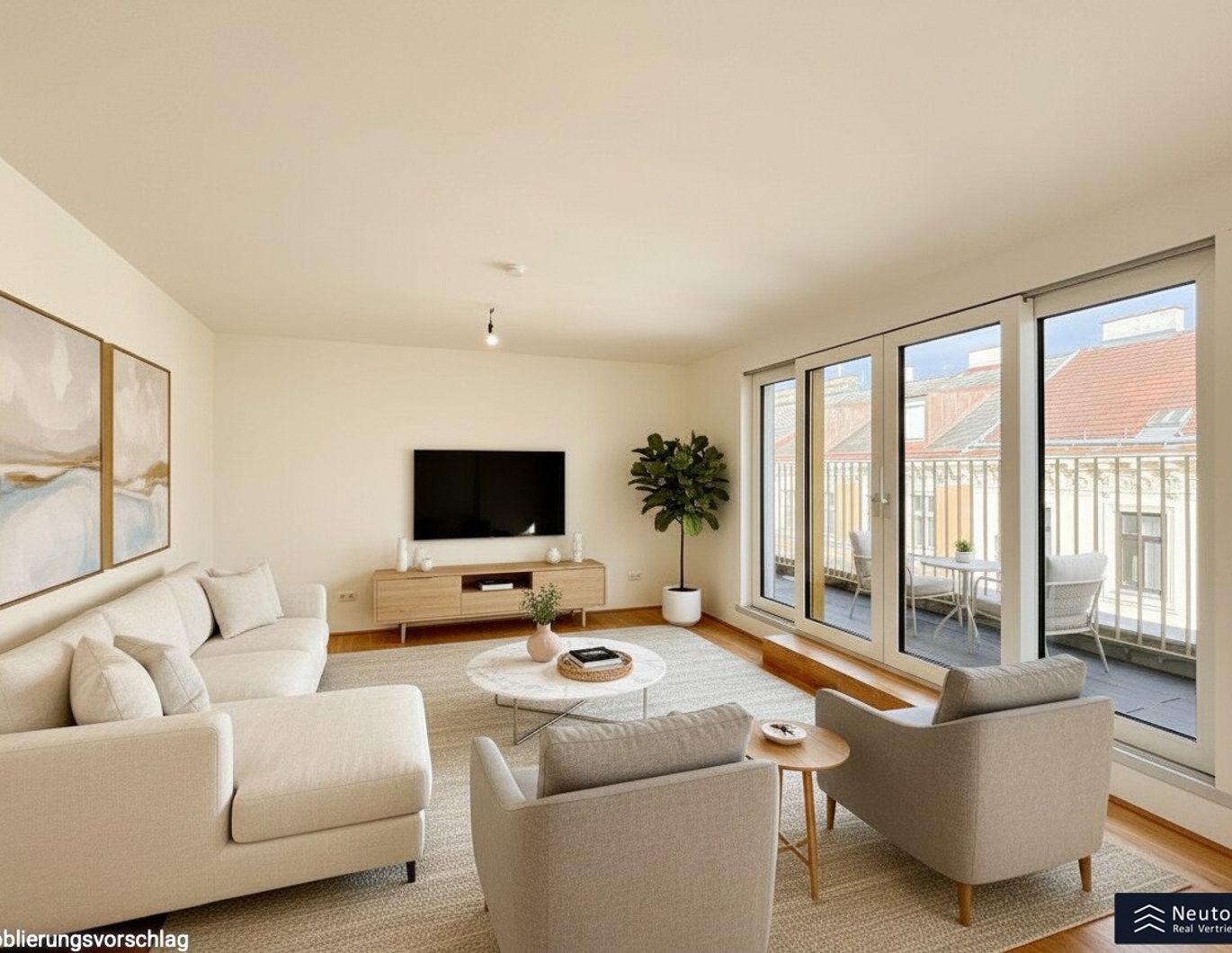 MOLLART LIVING - GROßZÜGIGE DACHGESCHOSSWOHNUNG MIT TRAUMHAFTER TERRASSE - WOHNEN AM PULS DER ZEIT MIT AUSGEZEICHNETER U-BAHN ANBINDUNG MITTEN IN MARIAHILF