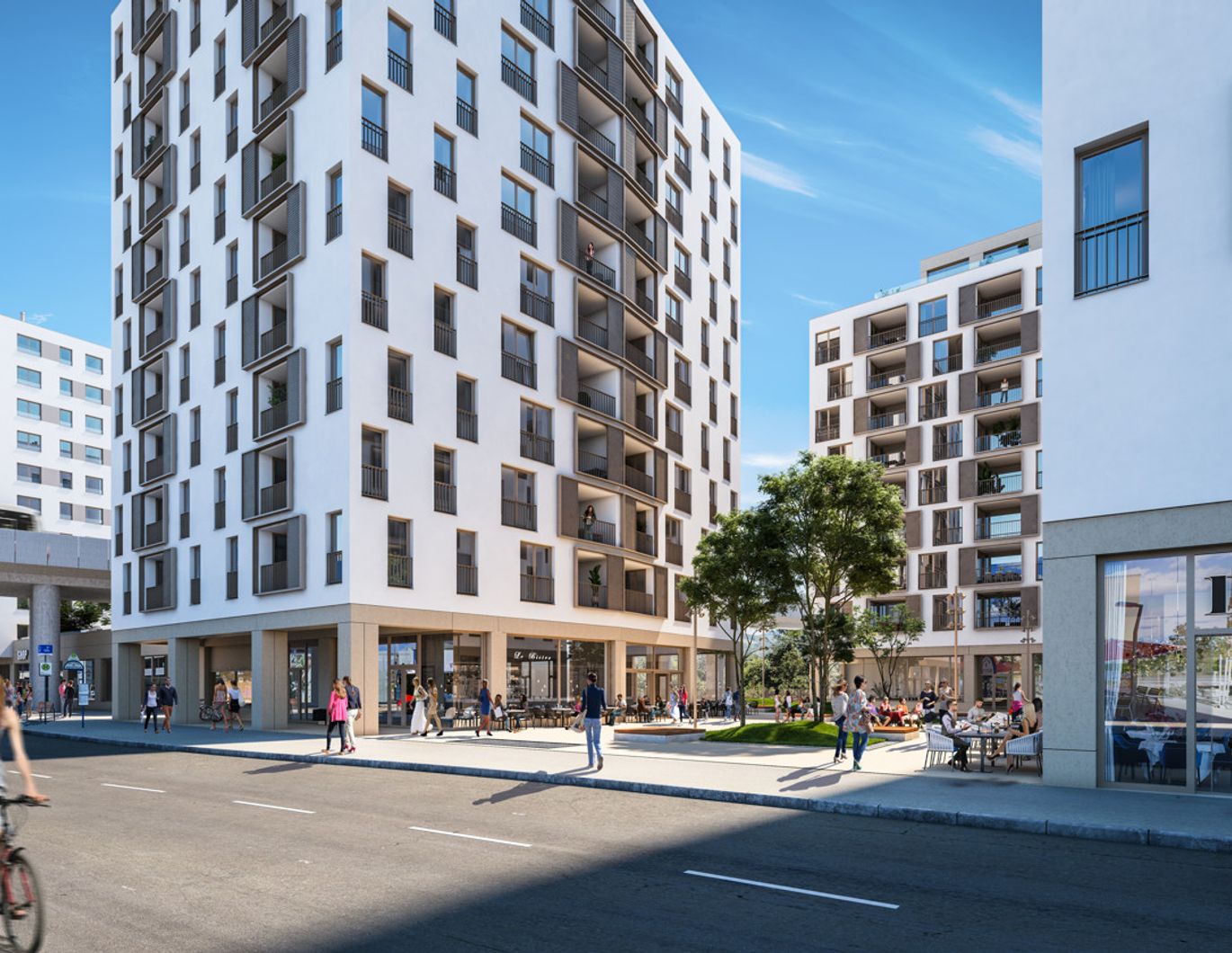 Moderne 1-Zimmer-Wohnung mit Balkon + Gym + Sauna - direkt bei U2-Donaumarina in 1020 Wien zu mieten