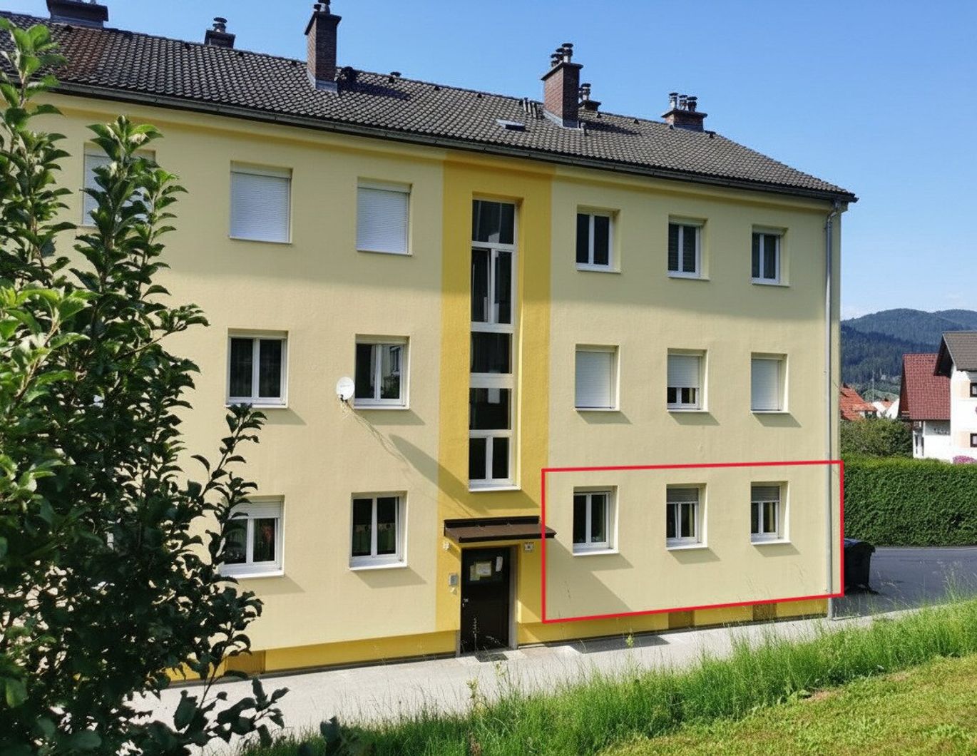 Helle Studenten- oder Singlewohnung im Erdgeschoß