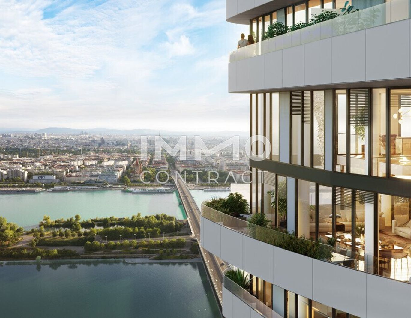 NEU! Erstbezug und möbliert: Sonnenaufgang zum Träumen - DANUBEFLATS. The one and only.