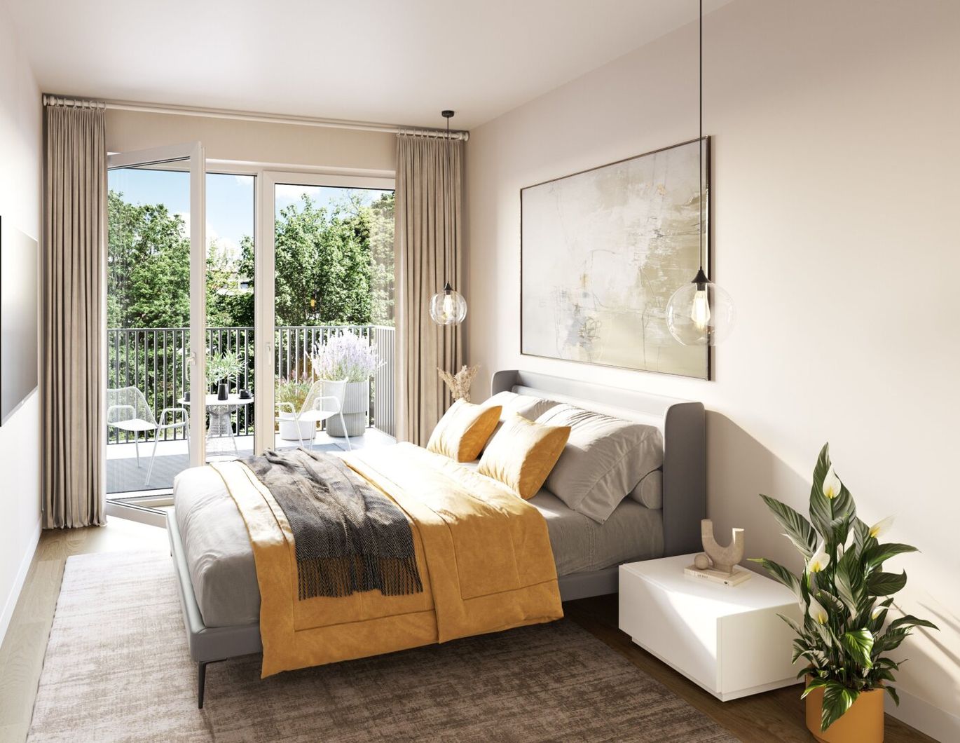Stilvolles Wohnen über den Dächern der Stadt im GRAND GARDEN - 6 Zimmer Dachgeschosswohnung