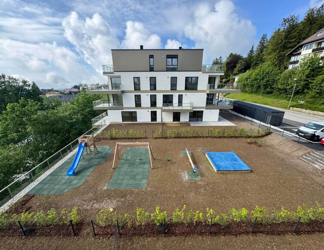 Wunderschöne Kleinwohnung mit Terrasse Top 5 1.OG in Kirchschlag in Neubau Erstbezug zu verkaufen