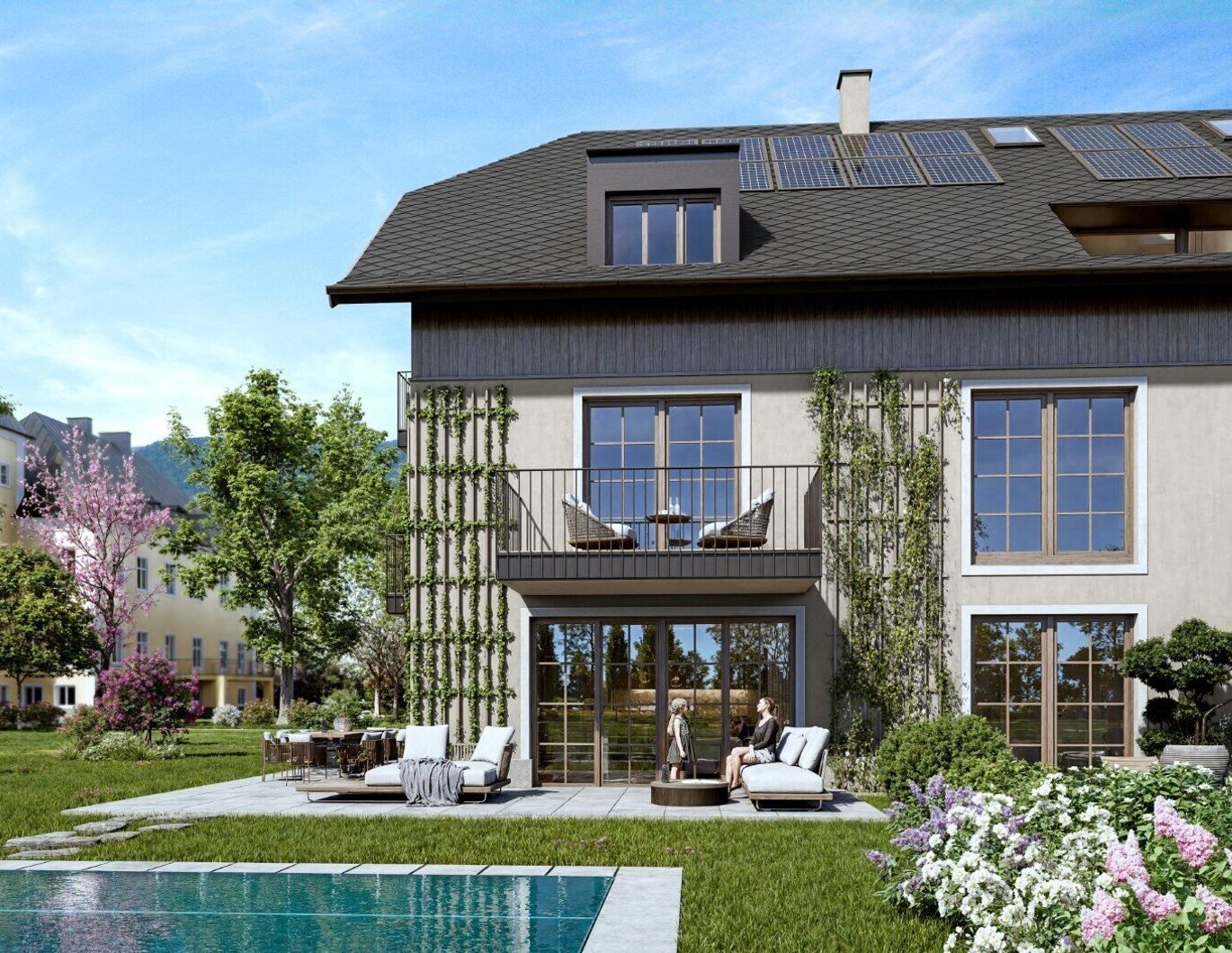 Luxuriös wohnen auf 151m² mit parkähnlichem Garten