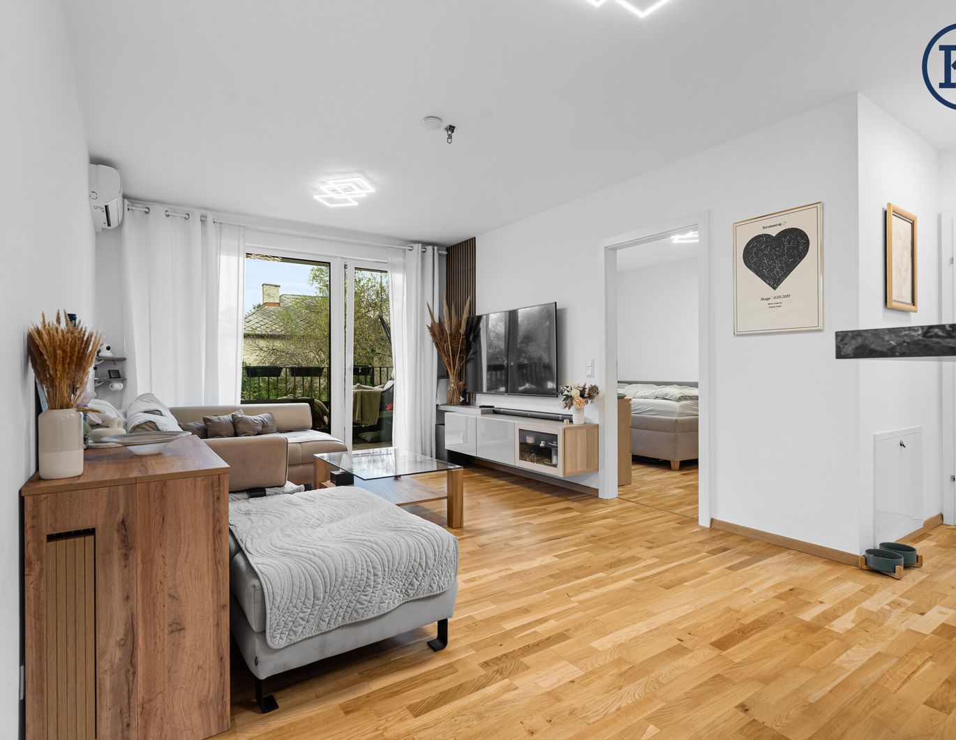 Modern, hell, Donau-nah: Urbanes 2-Zimmer-Apartmen
