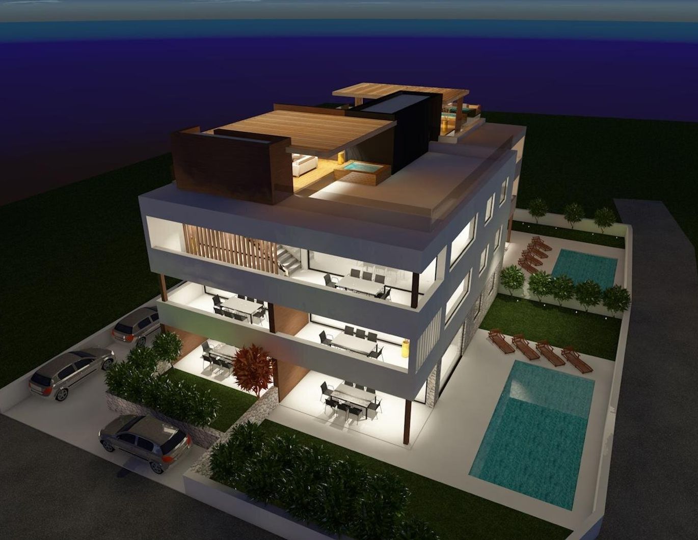 PRIVLAKA - Exklusives Penthouse nur 80m vom Meer S8