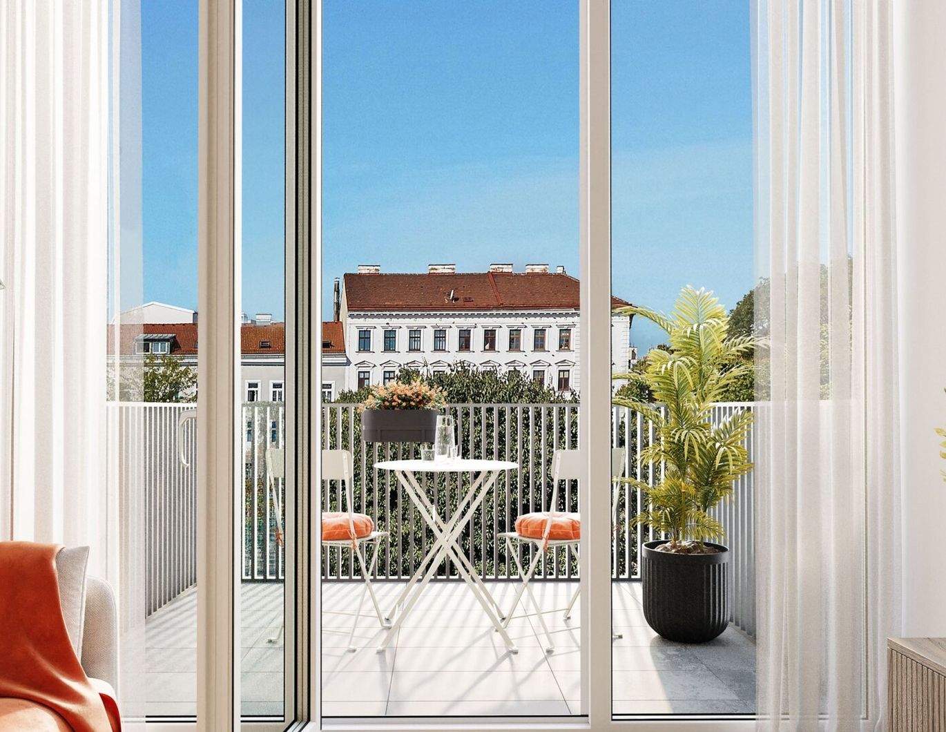 THE ARIK - Neubau trifft Rückzug - 3 Zimmer mit Balkon zur Innenhoflage