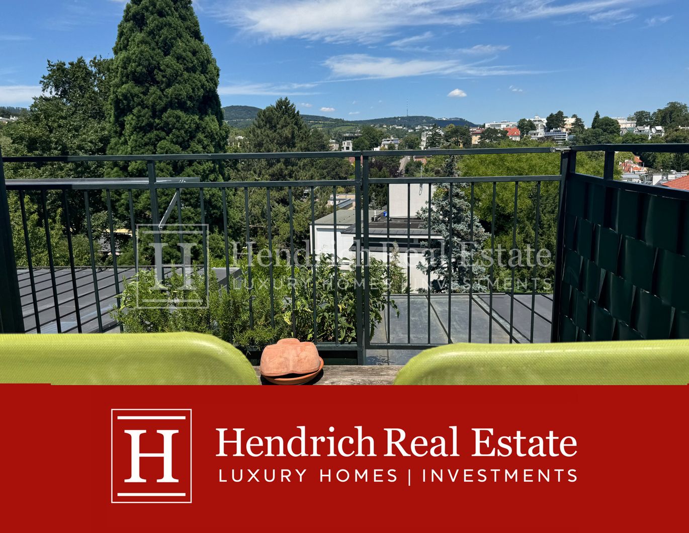 Stilvolle solitäre 3-Zimmer-Dachterrassenwohnung mit Kahlenbergblick, direkter Liftfahrt & Garage