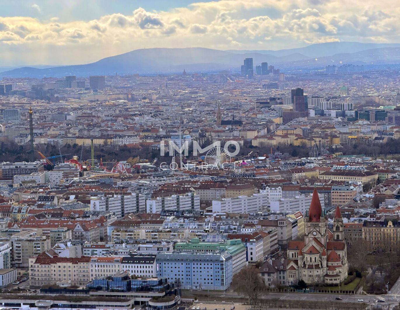 50. Etage: Stephansdom, Kahlenberg & Prater zu Ihren Füßen - DC2 Tower