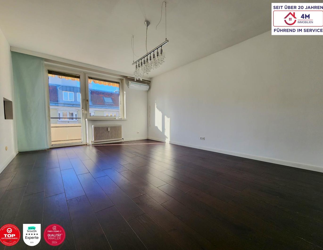 Von der Sonne geküsst: Helle 3-Zimmer-Wohnung mit großer Loggia, Ost-West-Ausrichtung & guter Anbindung