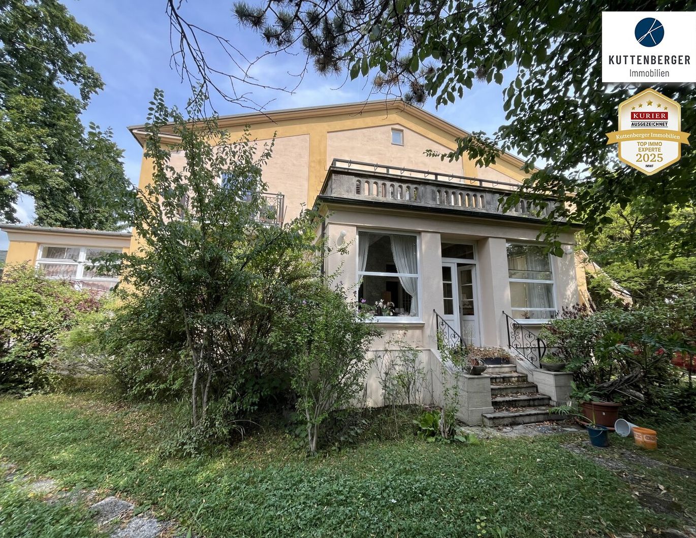 Historisches Herrenhaus im Villenviertel von Baden: ca.450m² WF mit Grundfläche von 1873qm und 17 Zimmern zum Sanieren! (V2 & Schut