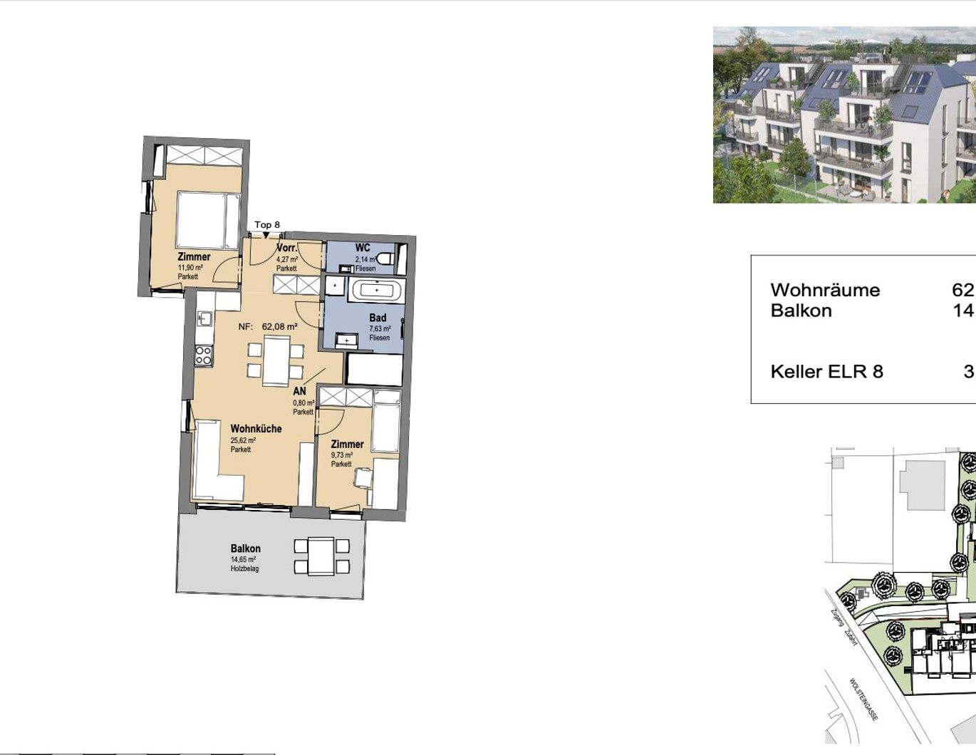 Neues Projekt in der Schwarzelackenau beim Marchfeldkanal - noch 18 Einheiten verfügbar!