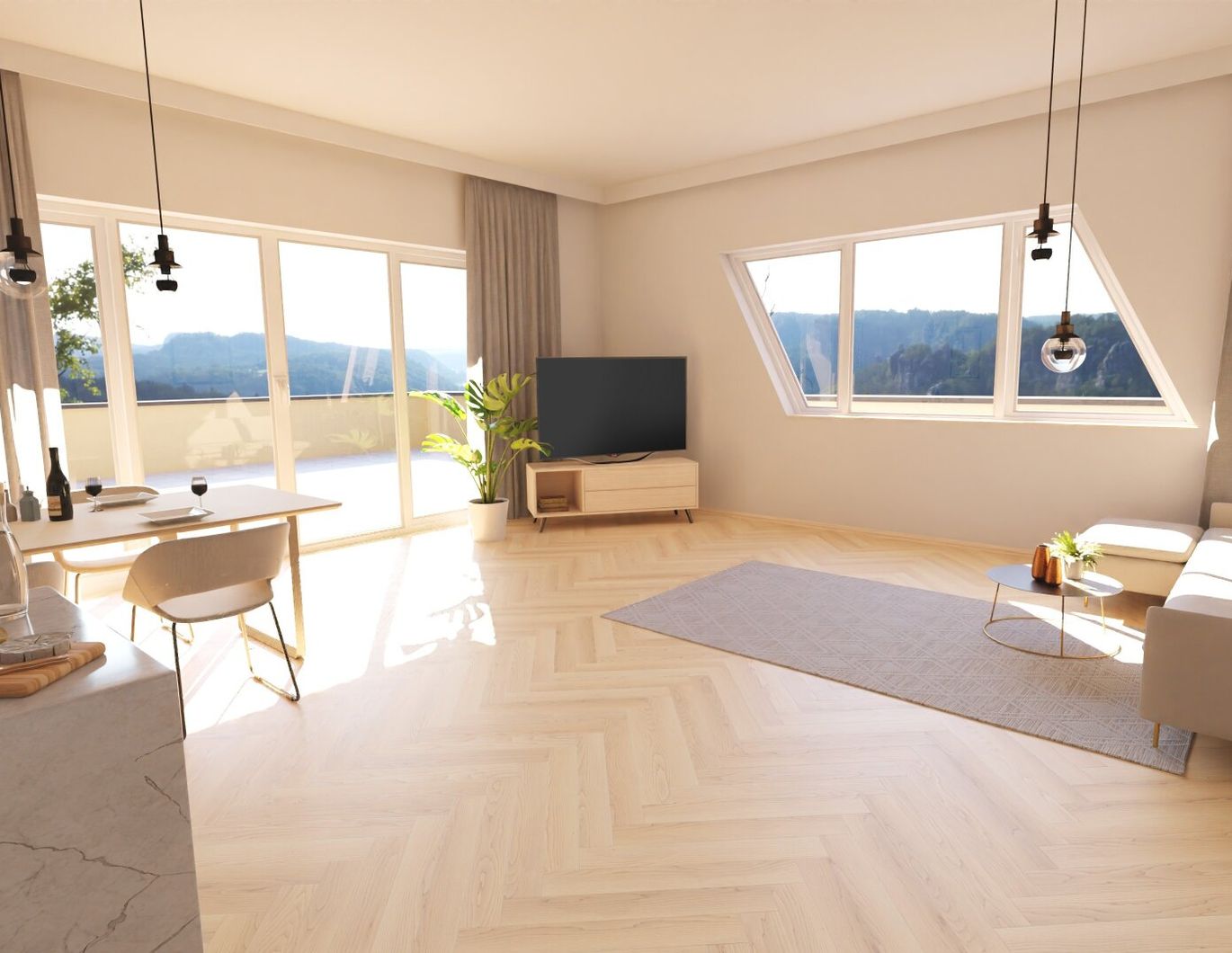 Ein wunderschöne helle Wohnung im einem feinen kleinem Neubauprojekt mit einem W-Balkon lädt zum Träumen und Genießen ein, in 8041 Graz