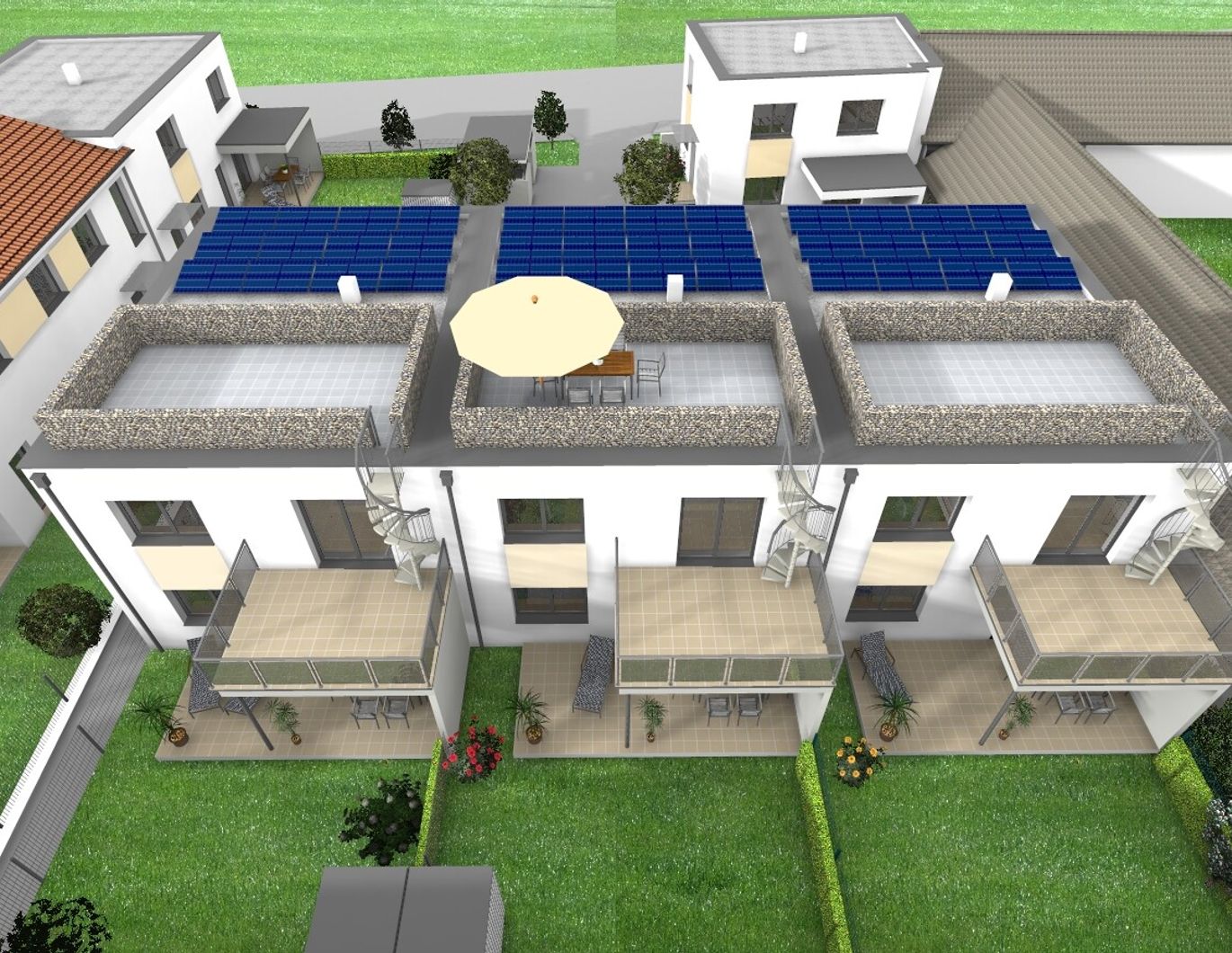 Eckreihenhaus mit Dachterrasse - Wohnhausanlage Rohrbacher Straße - Top 2