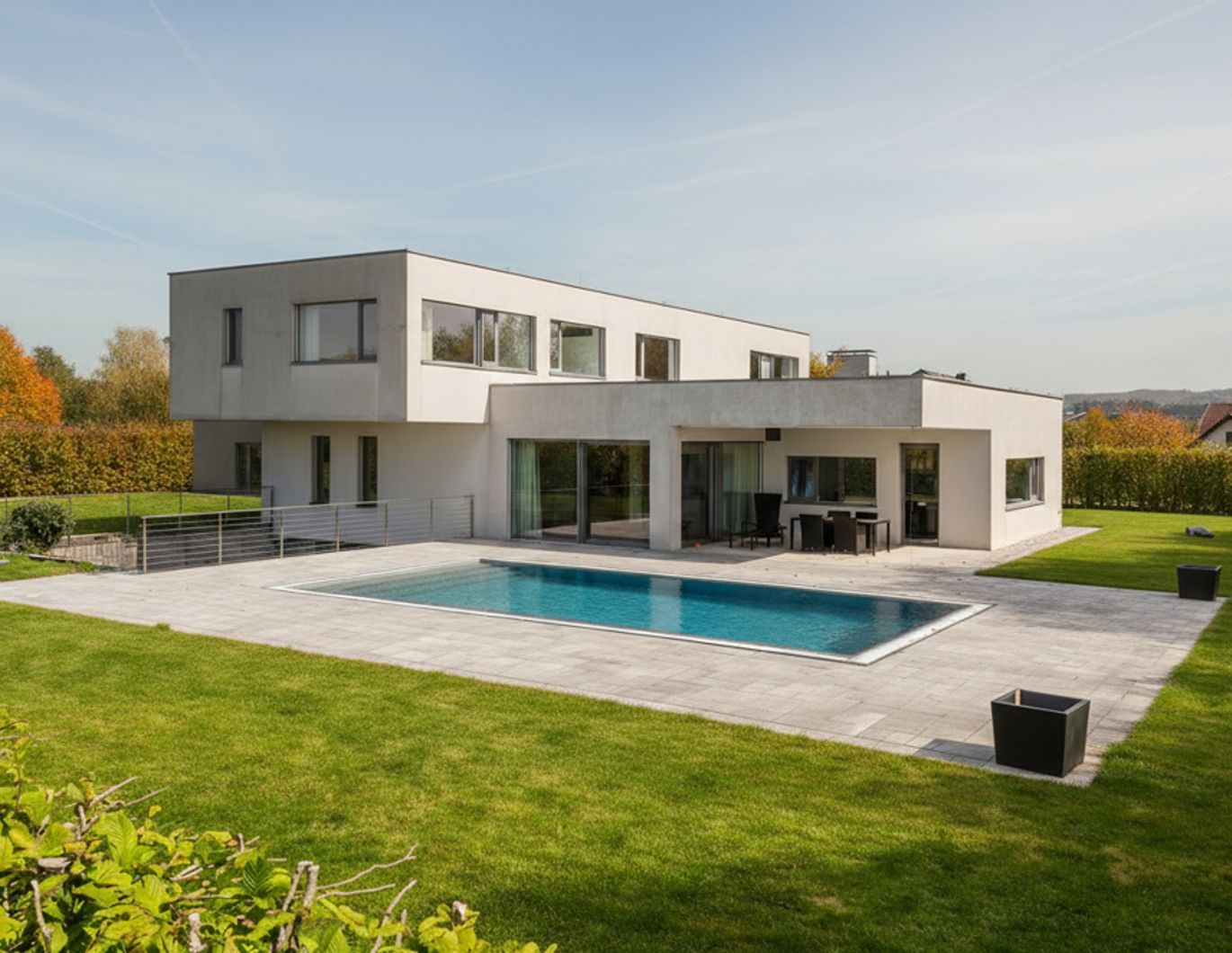 ARCHITEKTENTRAUM MIT WEITLÄUFIGEM GRUNDSTÜCK! Moderne Villa nahe Ried
