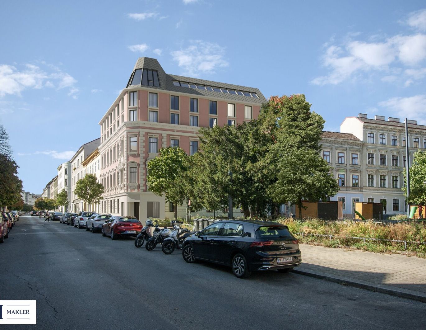 Baubewilligter Rohdachboden in begehrter Ottakringer Lage mit Parkblick