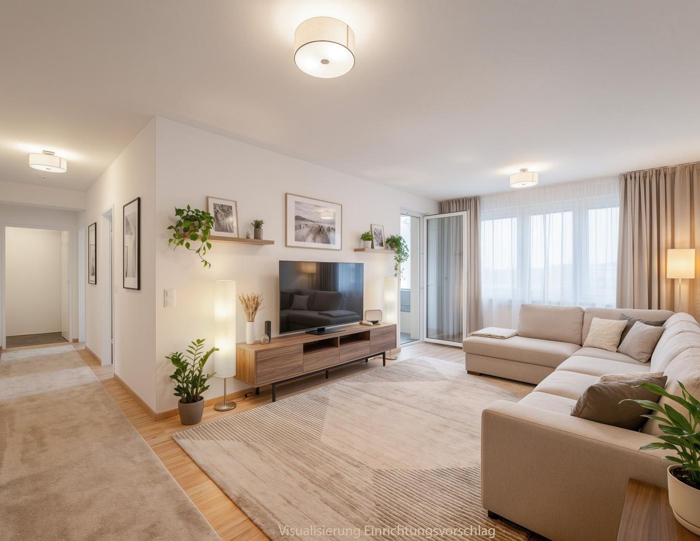 Beinahe Erstbezug: Hervorragend angebundene Drei Zimmer Neubauwohnung