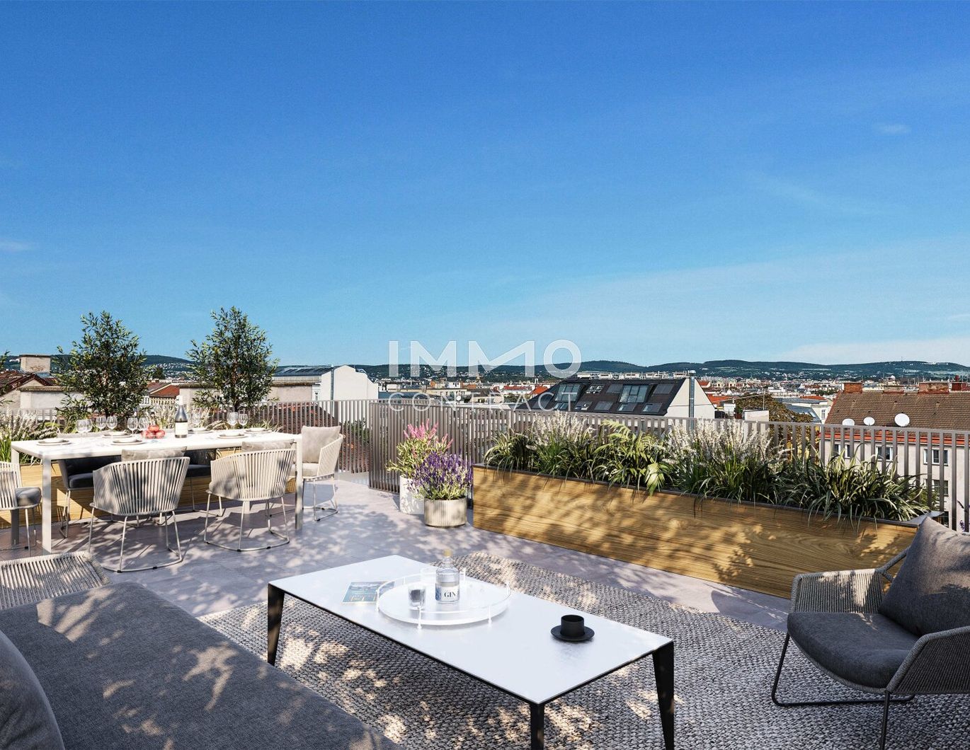 Vierzimmer-Penthouse mit fantastischer Dachterrasse (Neubau, Erstbezug)