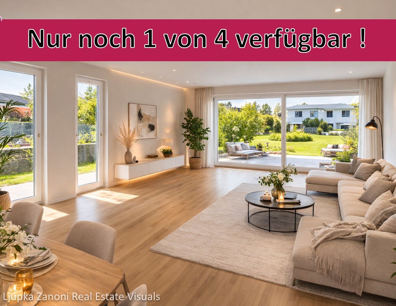 Moderne Doppelhaushälfte mit Garten in exklusiver Wohnlage - nahe Mödling